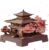 Rolife 3D Wooden Puzzle Japanese Sakura Pavilion Model Kit, Miniature House Building Kit for Adults, DIY Craft Kit with Cherry Blossom Design, Unique Home Decor & Gift Idea