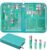 MINKINH Travel Manicure Set 26-Piece, Portable Nail Clippers Kit with PU Case, Carbon Steel Clippers, 410 Stainless Steel Grooming Tools, Hand Foot Facial Care for Luggage Backpack（Green）