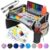 PILLANI Kids Travel Tray for Car – Car Seat Tray with Activity Sheets & Pens, Road Trip Essentials for Car & Airplane, Must Have Toddler Travel Lap Desk Accessories – Road Trip Activities for Kids