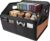 Noaman Car Organizer – 2025 Upgraded Leather Car Storage Organizer for Front Back Seat or Floor with 3 Metal Handles 6 Apartments, Multipurpose Car Organizers and Storage Black.