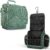 VENTURE 4TH Hanging Travel Toiletry Bag for Women & Men – Large Toiletry Organizer with 17 Compartments, Removable TSA Pouch, Travel Wash Bag for Toiletries, Makeup & Shaving Kit (Green Leaves)
