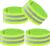 4 Pack Reflective Bands, Adjustable Reflective Running Gear Safety Reflector Tape Straps, Elastic High Visibility Arm Wrist Ankle Leg Straps for Night Running, Cycling,Walking (Green)