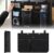 Airplane Seat Organizer Clips onto Airplane Seat Pocket – Travel Essentials Seat Storage Organizer – Seatback Organizer Bag International Trip Accessories Must Haves (15 x 9 Inches)