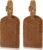 Ringsun Genuine Leather Luggage Tag for Suitcases ID Tags Bag Tags for Luggage (2 Pack)