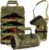 Tool Roll Up Bag Organizer, Heavy Duty Waterproof Tool Roll Bag with Detachable Pouches, Portable Tool Organizer for Mechanic, Electrician, Car Truck Motorcycle Tool Storage, Green