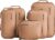 Aerotrunk Ultralight Compression Packing Cubes – Lightweight Travel Organizers for Suitcases and Luggage (6-Pack, Mocha)