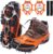WIN.MAX Crampons for Shoes, Traction Cleats Ice Snow Grips with 19 Stainless Steel Spikes, Shoe Talons Anti – Slip Boots Spikes for Walking, Jogging, Climbing and Hiking
