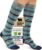 Merino Wool Compression Socks for Women Men, 15-20 mmHg Knee High Socks for Flying, Travel, Running