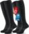 PULIOU Cooling Compression Socks for Women Men, 20-30 mmHg Circulation Knee High for Travel, Flying, Running, 2 Pairs