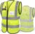 TICONN Reflective Safety Vest High Visibility Class II Mesh Vest for Women & Men Meets ANSI Standards