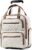 LUGGEX Underseat Carry On Luggage with Wheels, UDK Stylish Lightweight Under Seat Luggage, Soft Sided Personal Item Suitcase for Short Trip (UX-Core, Cream White, 16 Inch)
