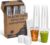 100 Pack 16 oz Clear Plastic Cups with Lids and Straws, Organized Dispenser Box, Heavy Duty Disposable Iced Coffee Cups, Crystal Clear Smoothie To Go Cups, PET, BPA Free