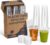 100 Pack 20 oz Plastic Cups with Lids, Clear Disposable Cups with Lids, To Go Iced Coffee Cups, Crystal Clear Smoothie Cups, Cold Drink Cups for Coffee Bar, PET – BPA Free