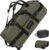 STOVER 45/80/100L Rolling Duffel Bag with Wheels, X-Large Durable Travel Duffle + Toiletry Bag, Heavy Duty, Packable with Shoulder Straps- Use as Luggage or Backpack, Men/Women (Green)