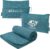 PAVILIA Travel Blanket Airplane Compact with Bag, Small Travel Pillow Blanket Long Flights, Lightweight Plane Blanket with Luggage Strap, Camping Blanket for Traveler Essentials, Teal Blue, 65×40