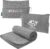 PAVILIA Soft Travel Blanket, Compact Airplane Blanket in Bag, Portable Blanket Pillow Set, Lightweight and Packable Plane Flight Car Trips Travel Home Office Gift Accessories, Gray, 65×40 inches
