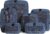 Aerotrunk Compression Packing Cubes for Travel – Luggage Organizer Bags – Double Zipper Packing Cubes for Suitcases (6-Pack, Dark Blue)