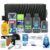Convenience Kits International Men’s Premium 20-Piece Kit with Travel Size TSA Compliant Essentials, Featuring: Dove Men & Care Products in Black Dopp Bag