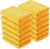 Amazon Basics Microfiber Car Drying Towels, Highly Absorbent, Lint Free, Scratch Free, Ultra-Soft, Car Detailing, Buffing and Polishing, 16″ x 16″, Yellow, 12-Pack